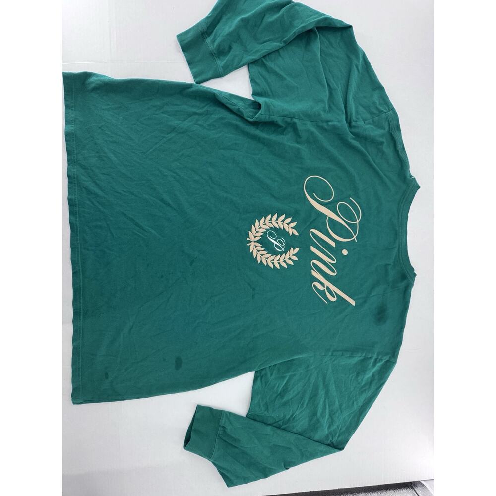 VS Victorias Secret Pink Shirt Sz XXL Crewneck Comfy Casual Campus Green - Picture 12 of 16